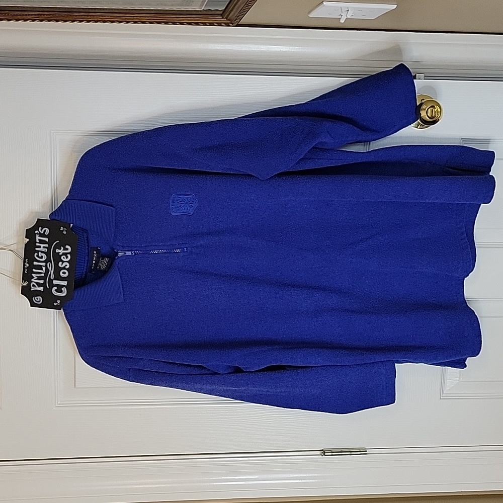 Avenue Sport Pullover Jacket Blue 14/16 Fleece